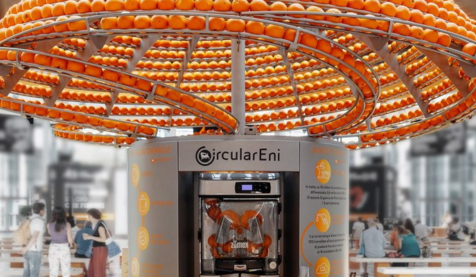 Feel the peel; circular juice bar ecosostenibile -