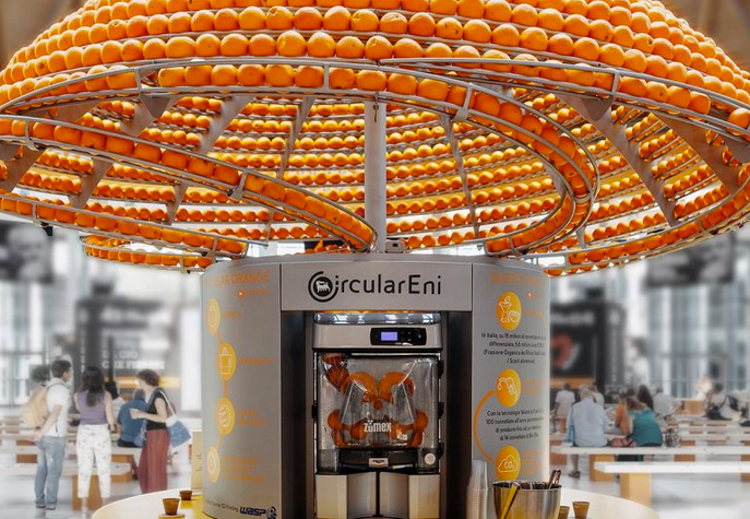 Feel the peel; circular juice bar ecosostenibile -