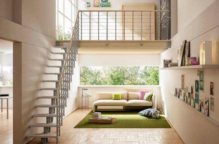Space problems at home? Mezzanine and plasterboard are two allies for you -