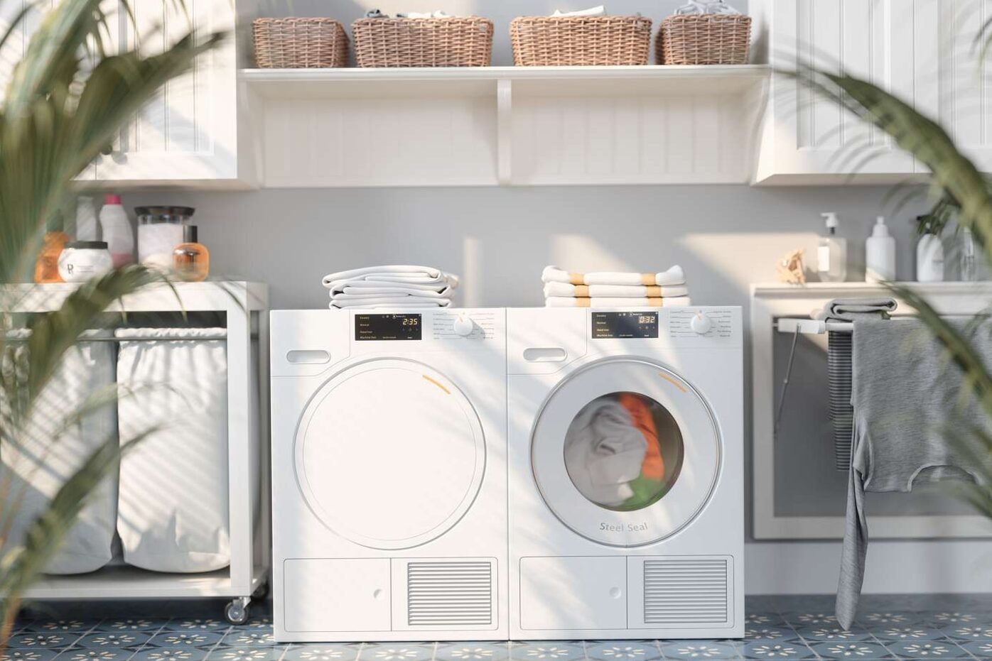 Organize a laundry room at home